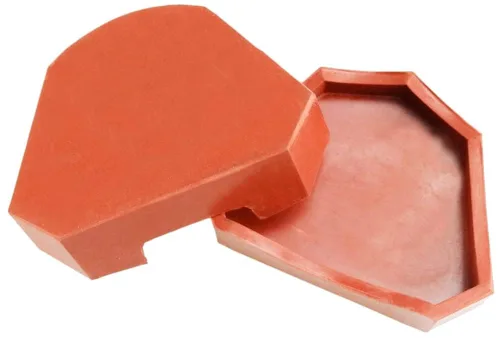 Vista 5 de 2pcs laboratorio dental silicona yeso modelo antiguo base moldes molde S tamaño bandeja marrón