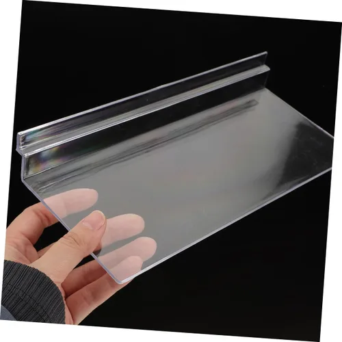 Vista 6 de Estante transparente para zapatos Slatwall, paquete de 2