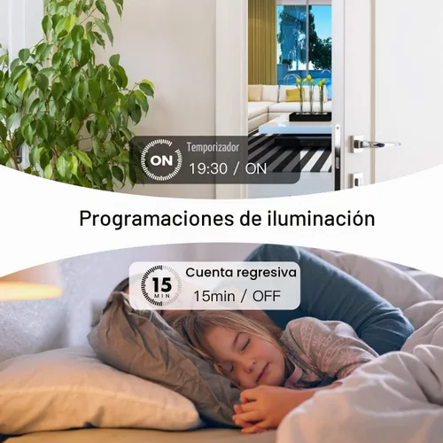 Vista 6 de TREATLIFE Paquete de 4 interruptores inteligentes de 3 vías, interruptor de luz inteligente WiFi de 2.4 GHz, funciona con Alexa, Google Home