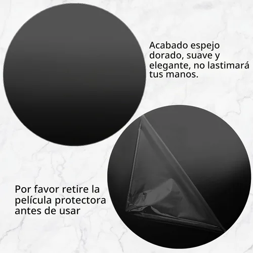 Vista 3 de Thyle 12 Piezas de Espejos Redondos de Acrílico de 10 Pulgadas para Centros de Mesa, Espejos Circulares para Velas, Placas para Pared, Centros
