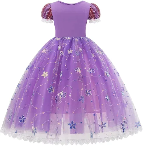 Vista 3 de MINACARE Disfraz de princesa magnífico vestido de reina elegante vestidos de fiesta de cosplay