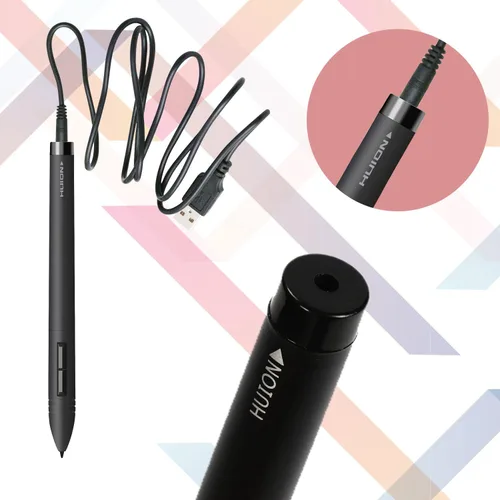 Vista 2 de HUION Cable de carga Gráficos Dibujo Tablet Pluma recargable P80-3.28 pies (3.3 ft) Solo compatible con PEN80, PC33, PE150, PE330, PF150, 3.28 pies