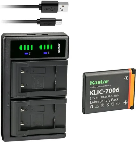 Vista 8 de Kastar KLIC-7006 LTD2 - Cargador de batería USB compatible con Kodak Easyshare M532, Easyshare M550, Easyshare M552, Easyshare M575, Easyshare M577