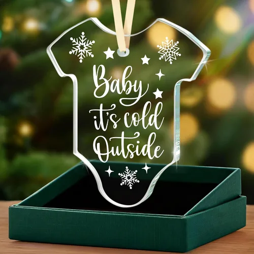 Vista 18 de Regalos para papá que espera: regalo de revelación de Navidad para nuevos padres, promocionado a papá nuevo papá por primera vez, adorno de Navidad