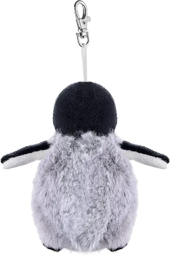 Vista 3 de Dilly dudu Llavero de peluche de pingüino de 4 pulgadas
