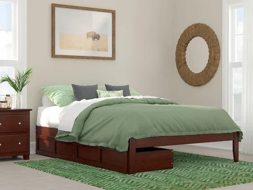 Vista 18 de AFI, Colorado - Cama de plataforma Queen con 2 cajones de almacenamiento, color espresso