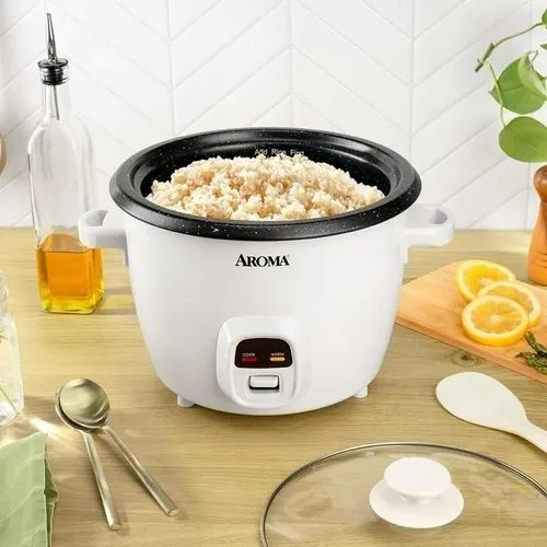 Vista 3 de Olla arrocera de 20 tazas (cocidas), olla para cereales y vaporera de alimentos