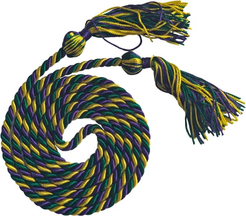 Vista 130 de Cordón de honor de graduación para graduaciones universitarias, escuela secundaria y más duradero y brillante (oro antiguo) - Paquete de 10