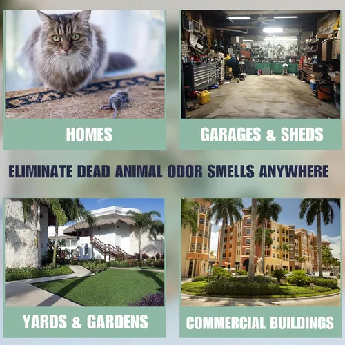 Vista 6 de Eliminador de olores de animales para eliminar olores fuertes, eliminador de olores de animales muertos, uso seguro en interiores y exteriores