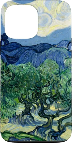 Vista 24 de Van Gogh Olivos con Alpilles Painting Famous Art Funda para iPhone 17