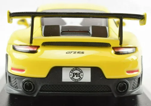 Vista 4 de Minichamps x Premium Hobbies 911 991.2 Racing Amarillo GT2 RS 1:43 Diecast Car 413067238