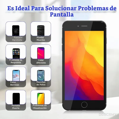 Vista 4 de Para iPhone 8 Plus Pantalla Reemplazo Negro 5.5" LCD Kit