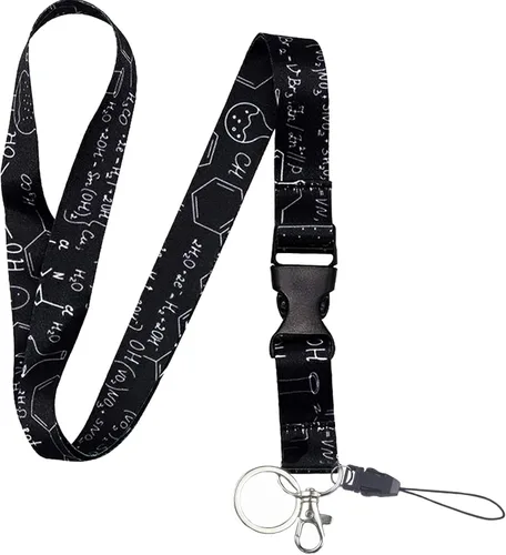 Vista 13 de Yiflin Bonito cordón para el cuello para llaves, llavero, cartera, tarjetero de identificación, con hebilla de liberación rápida