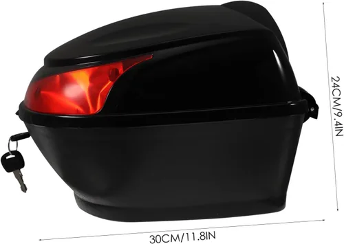 Vista 8 de BESPORTBLE Bolsa de almacenamiento de maletero de cola para scooter fácil instalar material negro de los PP
