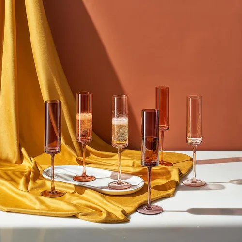 Vista 3 de Khen Venus Vasos Cristalería de Lujo - Juego de 6 - Para Todos los Días, Regalo de Invierno Para Ella, Mamá, Esposa, Novia, Celebraciones