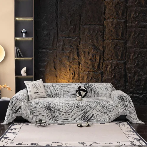 Vista 38 de STACYPIK Jacqurad - Fundas de sofá reversibles y duraderas para mascotas, fundas de sofá geométricas con orejas de trigo, protector de muebles gris