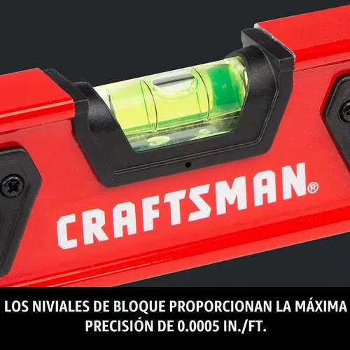 Vista 3 de CRAFTSMAN Nivel de torpedo, 9 pulgadas, con tapas de extremo amortiguadoras (CMHT82390)
