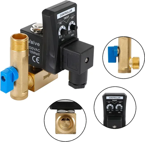 Vista 3 de AC 220V 1/2" automático electrónico cronometrado compresor de aire auto válvula de drenaje