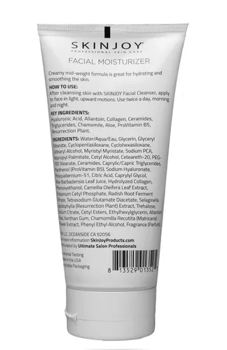 Vista 7 de Skinjoy Hidratante facial para piel seca, con ácido hialurónico, colágeno, aloe, productos para el cuidado de la piel facial, cuidado de la piel