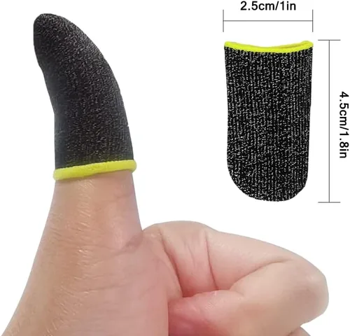 Vista 3 de maxin 40 fundas para dedos para videojuegos, protector de pulgar para jugadores/PUBG, reglas de supervivencia, Knives Out Mobile Game Controller