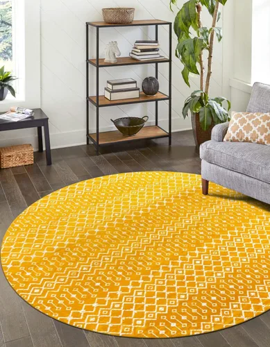 Vista 33 de Unique Loom Enrejado Marroquí Colección Trellis Geométrica Transicional Beige/Marfil Alfombra Área (10 pies 8 pulgadas x 16 pies 5 pulgadas)