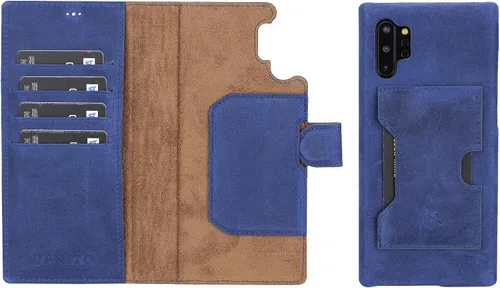 Vista 144 de Venito Florence - Funda de piel compatible con Samsung Galaxy S9, extra segura con bloqueo RFID, cartera desmontable para teléfono (gris decolorado)