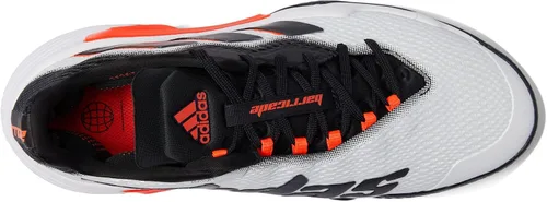 Vista 2 de adidas Barricade 12 - Tenis de raquetball para hombre, Nube BlancoCore BlackSolar Red