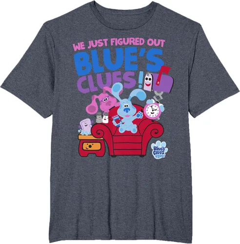 Vista 62 de Blue's Clues & You Group Shot Just Figured Out Blue's Clues Camiseta Negro