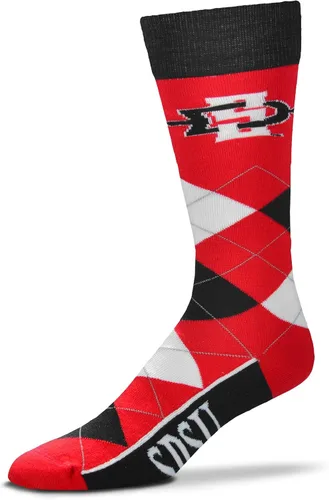 Vista 6 de FBF NCAA - Calcetines unisex para adultos, diseño de rombos