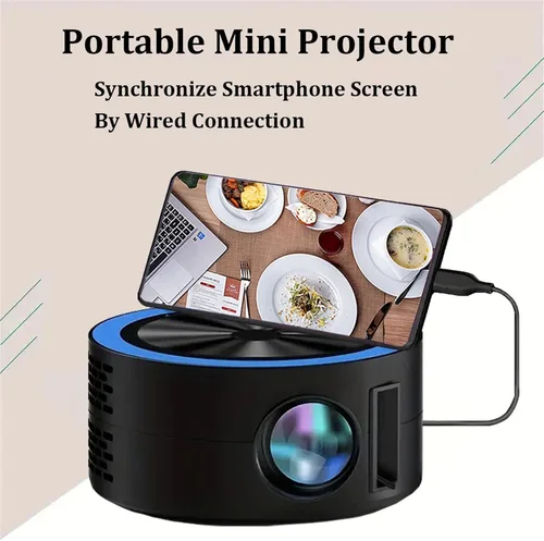 Vista 7 de Mini proyector, proyector portátil de vídeo de la película del proyector 1080P HD