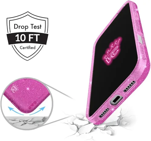 Vista 325 de VELVET CAVIAR Funda para iPhone 15, compatible con MagSafe, probada contra caídas de 10 pies, fundas protectoras de diseño, leopardo color rosa