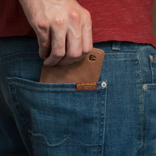 Vista 6 de Billetera de dos espacios para identificación, sostenedor de RFID, compartimento para tarjetas de capacidad extra, lo mejor en protección