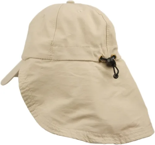 Vista 2 de Connectyle - Gorra de protección solar UV para hombre, estilo safari, con solapa para el cuello, sombrero de pesca