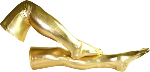 Vista 8 de Seeksmile Calcetín ajustado unisex de elastano metálico brillante