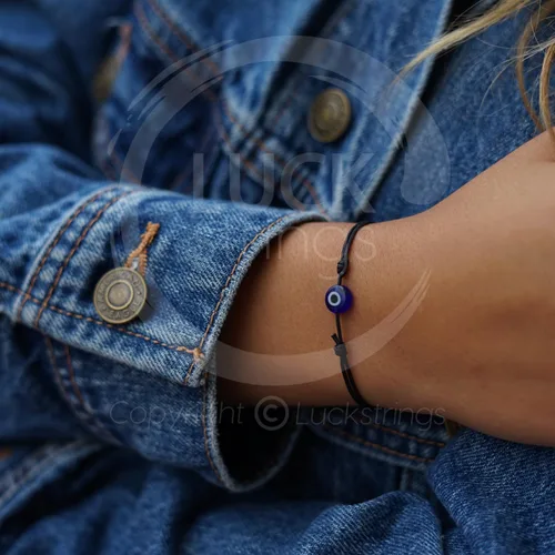 Vista 37 de Lucky Evil Eye Bracelet, Choker & Anklet – Red and Black String Protection Talisman Minimalist Mal de Ojo Jewelry for Good Luck