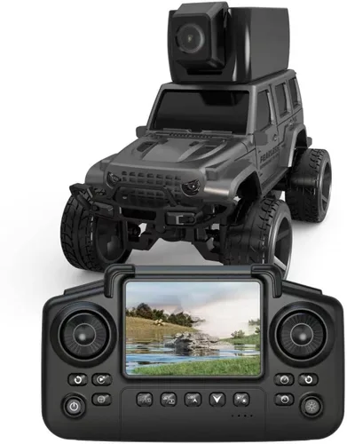 Vista 10 de 1/64 FPV Mini RC Car Truck Camera Toys with LCD Screen for Kids Adults Gift Dark Gray
