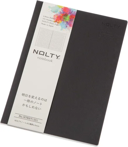 Vista 20 de NOLTY NTBNT1104 - Cuaderno A5, asimétrico, rayado de 0.24 pulgadas (0.236 in), cuadrado con puntos, naranja