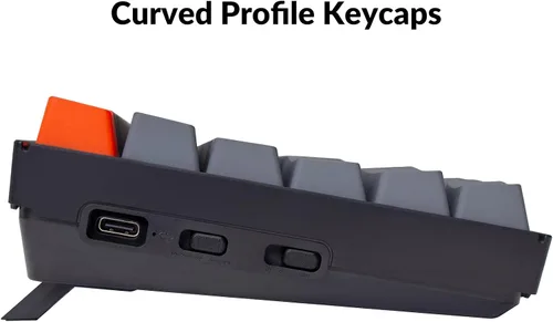 Vista 7 de Keychron K4 Teclado mecánico inalámbrico con cable BluetoothUSB intercambiable en caliente 96 diseño de 100 teclas con interruptor marrón Gateron G