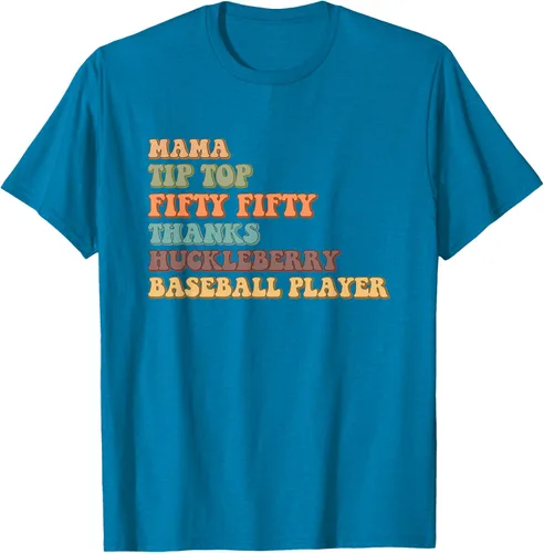Vista 7 de Mama Tip-Top Fifty Fifty Thanks Huckleberry - Camiseta de béisbol, Negro