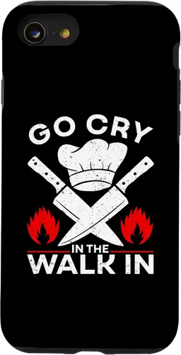 Vista 13 de iPhone 15 Go Cry In The Walk In, divertida funda de chef de cocina