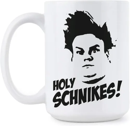 Vista 3 de We Got Good Holy Schnikes - Taza de café Farley, diseño de Tommy Boy