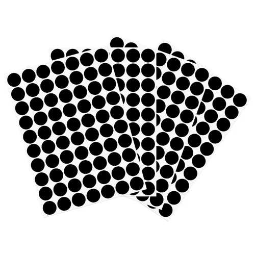 Vista 28 de uxcell 1 Hoja/140 Piezas de Pegatinas para Cubrir Agujeros de Tornillo, 12 mm de Diámetro, PVC Autoadhesivas, Tapas a Prueba de Polvo para Muebles