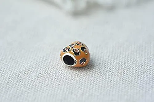 Vista 2 de Pandora 925 Sterling Silver Pendant Diy Genuine Sterling Silver Beads Spotted Heart Charms fit Original Pandora Bracelets Women Jewelry Mmingyu