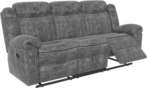 Vista 10 de ACME FURNITURE Zubaida Sofá (Glider & Motion) - Terciopelo chocolate de 2 tonos