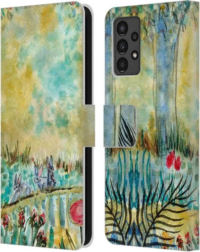 Vista 11 de Head Case Designs Officially Licensed Wyanne Half Light Nature 2 Leather Wallet Case Compatible with Samsung Galaxy A13 (2022)