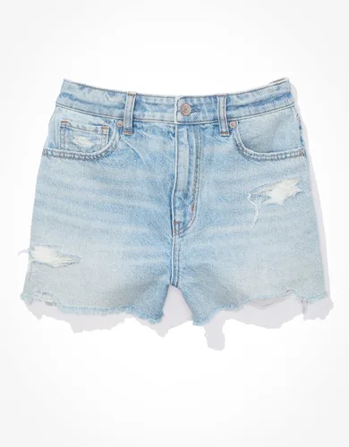 Vista 4 de American Eagle x El verano me volví bastante denim mamá corto