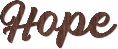 Vista 9 de CREATCABIN Letrero recortado de madera con texto en inglés "Blessed", decoración artística de madera para decoración de pared de casa de campo