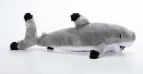 Vista 5 de The Petting Zoo Blacktip - Peluche de tiburón de peluche, regalos para niños, animales salvajes del océano Onez, juguete de peluche de tiburón de 16