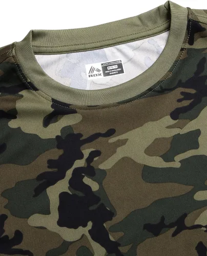 Vista 3 de RBX Camisetas para niños, paquete de 2 camisetas deportivas de manga corta con cuello redondo y ajuste seco para niños (tallas 4-16)