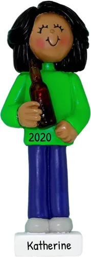 Vista 6 de Adornos personalizados de cerveza 2024 – Adorno de Navidad personalizado para bebedores de cerveza, adornos de Navidad para amantes de la cerveza